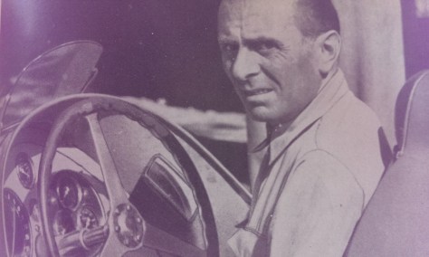 Achille Varzi. His face was rebuilt after a smash at the T.T. in 1925