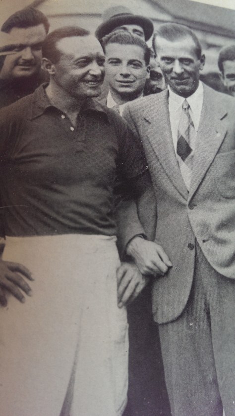 Borzacchini and Varzi: Knowing smiles after the Tripoli Imbroglio...both became instant millionaires