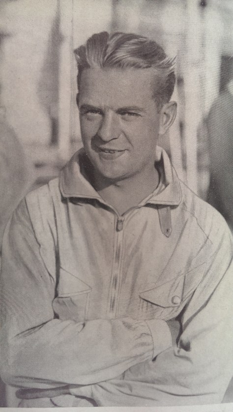 Bernd Rosemeyer. Probably the fastest of his generation, and his blond hair and blue eyes and good looks made him the darling of the Nazis, something that did not sit well with the young lad from Lingen.