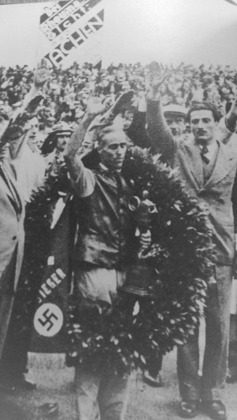 The finest drive in history: Nuvolari conquers Nazi Germany at the 'Ring in 1935 in his woefully underpowered Alfa. 