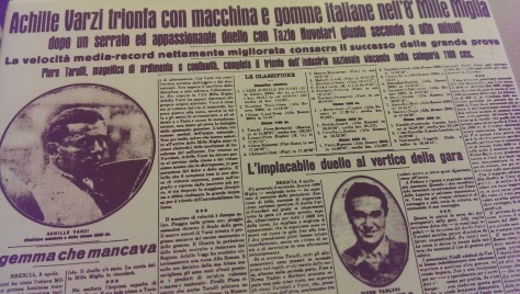 Varzi wins with Italian car and tyres at the Mille Miglie